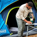 Coleman 8-Person Dark Room Skydome Camping Tent, Blue, 1 CT