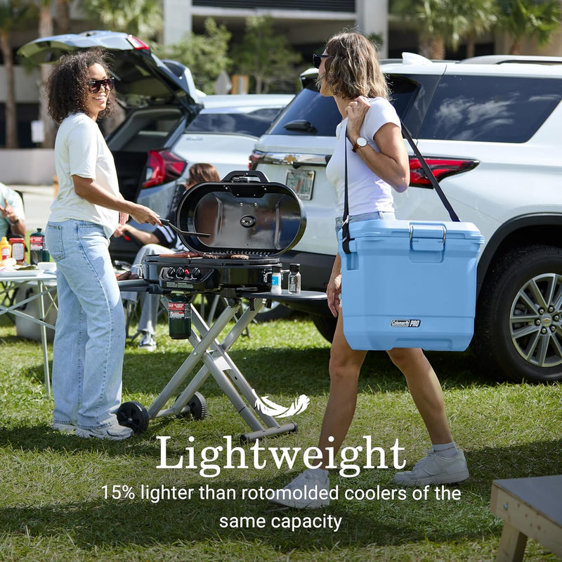 Coleman Pro 25-Quart Hard Cooler, Blue Sky
