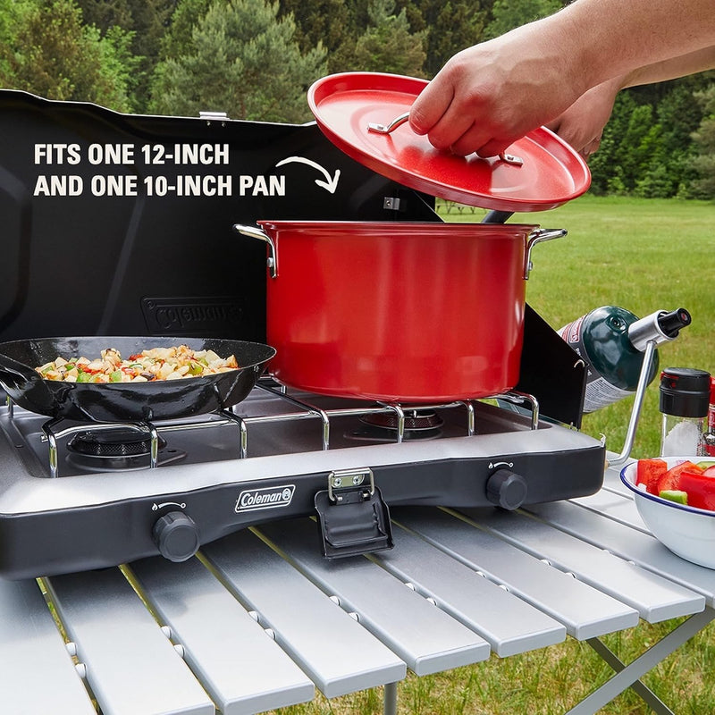 Coleman Triton+ 2-Burner Propane Gas Camping Stove