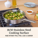 Calphalon Stainless Steel 3-Qt Sauté Pan with Lid
