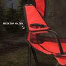 Coleman Broadband Mesh Quad Camping Chair with Carry Bag & Cup Holder, Cooling Mesh Back with Adjustable Arms, Great for Camping, Tailgating, Firepits, Patio