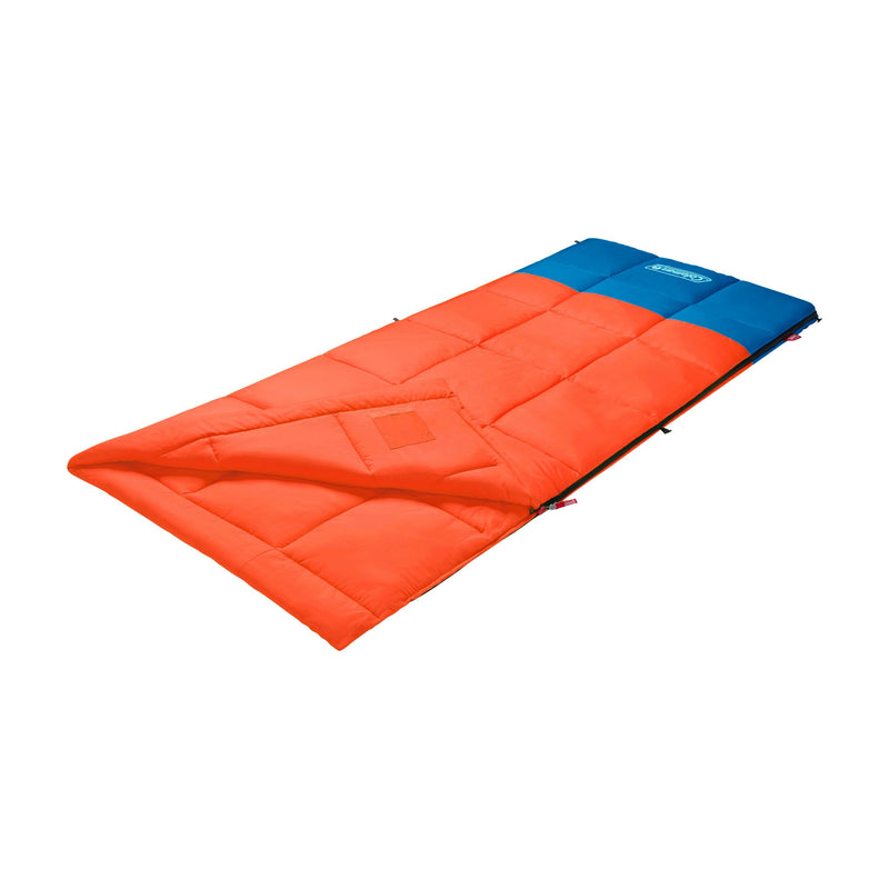 Coleman Kompact 40°F Rectangle Sleeping Bag, Tiger Lily