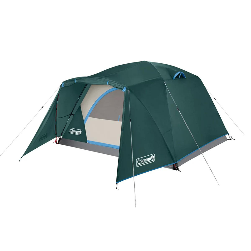 Coleman Skydome 4-Person Camping Tent with Full-Fly Vestibule, Evergreen