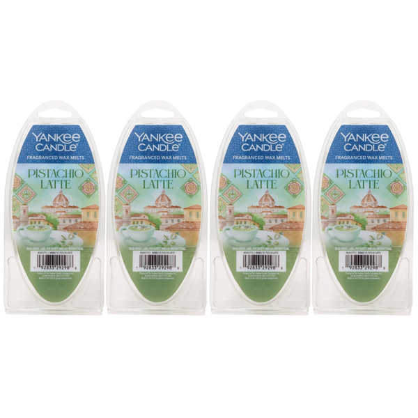 Yankee Candle Pistachio Latte Fragranced Hello Italy Wax melt (Pack of 4)