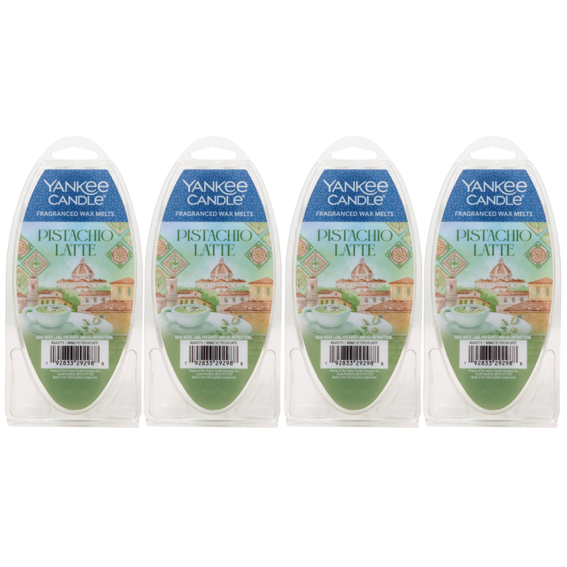 Yankee Candle Pistachio Latte Fragranced Hello Italy Wax melt (Pack of 4)