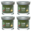 Yankee Candle Small Tumbler Scented Single Wick Jar Candle, Mistletoe, Over 20 Hours of Burn Time, 4.3 Ounce (Pack of 4)