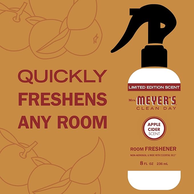Mrs. Meyer's Room Freshener, Apple Cider, 8 oz (2-Pack)