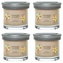 Yankee Candle Small Tumbler Scented Single Wick Jar Candle, Vanilla Creme Brulee, Over 20 Hours of Burn Time, 4.3 Ounce (Pack of 4)