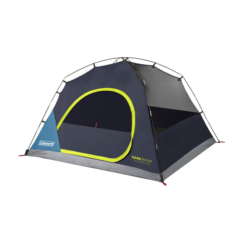 Coleman 4-Person Dark Room Skydome Camping Tent, Blue