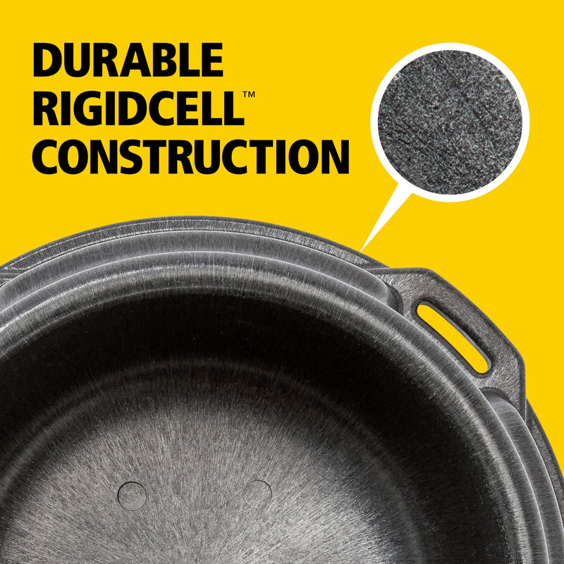 BRUTE Animal Pan Feeder, 1.25 Gallon, Pack of 3