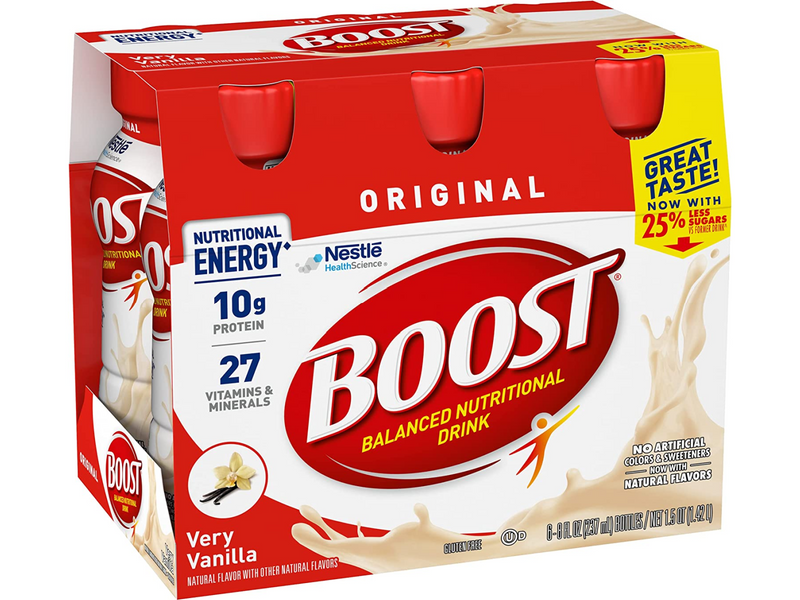 Boost Original Complete Nutritional Drink, Vanilla Delight, 8 oz, 6-CT