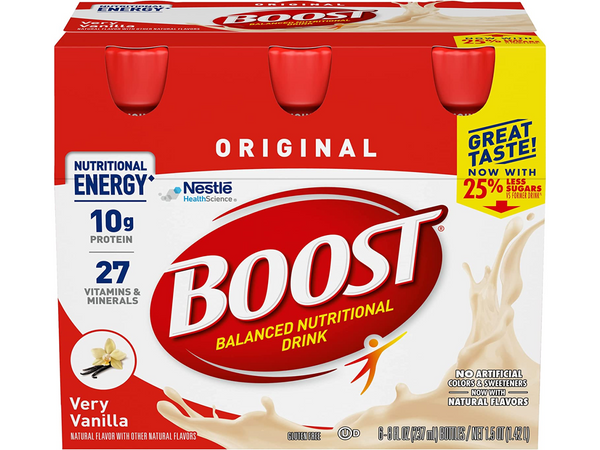 Boost Original Complete Nutritional Drink, Vanilla Delight, 8 oz, 6-CT