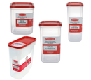Rubbermaid Modular Pantry Canister Food Storage Containers Variety Pack, 8 Piece Set