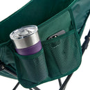 Coleman High-Back Sherpa Chair, Green, 1 CT