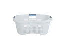 Rubbermaid Hip-Hugger Laundry Basket, White, 1.5 Bushel