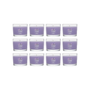 Yankee Candle Signature Votive Mini Candle Jar, Lilac Blossoms Scent, Natural Soy Wax Blend Candle with Natural Fiber Wick, 1.3 OZ Glass Jar (Pack of 12)