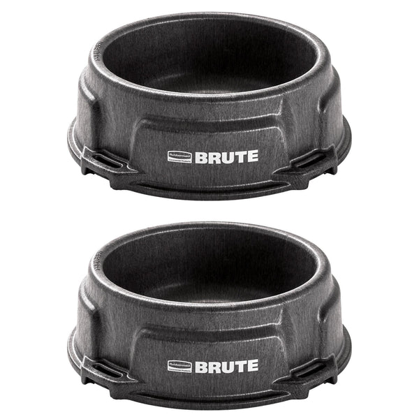 BRUTE Animal Pan Feeder, 1.25 Gallon, Pack of 2