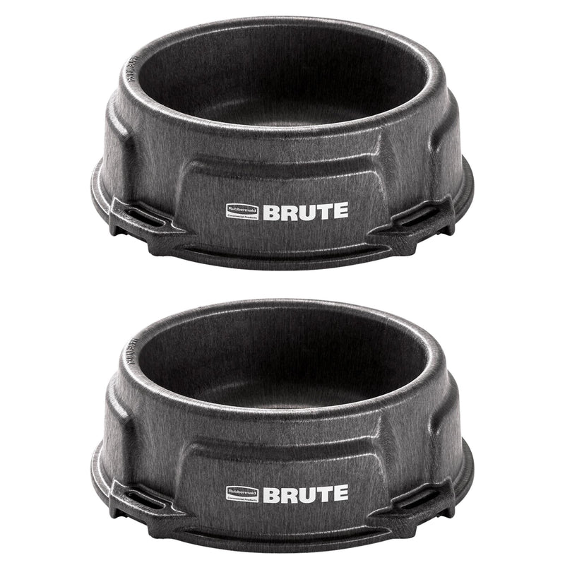 BRUTE Animal Pan Feeder, 1.25 Gallon, Pack of 2