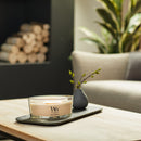 WoodWick Scented Ellipse Candle, Crackles as it Burns, Tonka & Almond, 16oz