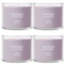 Yankee Candle Signature Votive Mini Candle Jar, Dried Lavender, Natural Soy Wax Blend Candle with Natural Fiber Wick, 1.3 OZ Glass Jar (Pack of 4)