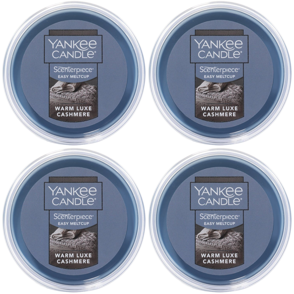 Yankee Candle Warm Luxe Cashmere Scenterpiece Easy MeltCup (Pack of 4)