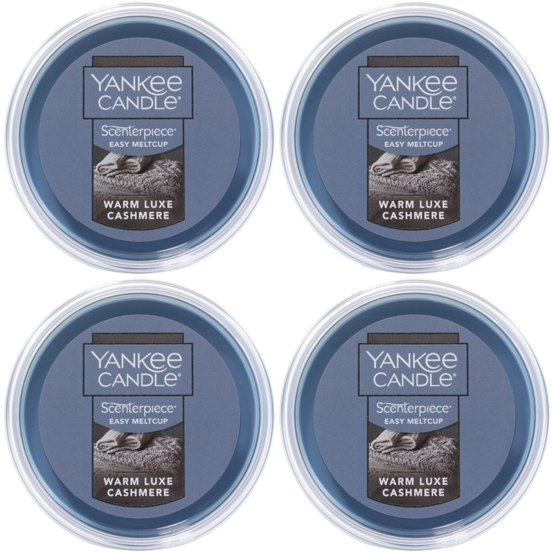 Yankee Candle Warm Luxe Cashmere Scenterpiece Easy MeltCup (Pack of 4)