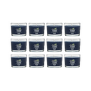 Yankee Candle Signature Votive Mini Candle Jar, Bayside Cedar Scent, Natural Soy Wax Blend Candle with Natural Fiber Wick, 1.3 OZ Glass Jar (Pack of 12)