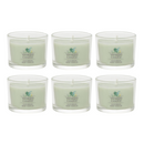 Yankee Candle Signature Votive Mini Candle Jar, Cucumber Mint Cooler Scent, Natural Soy Wax Blend Candle with Natural Fiber Wick, 1.3 OZ Glass Jar (Pack of 6)