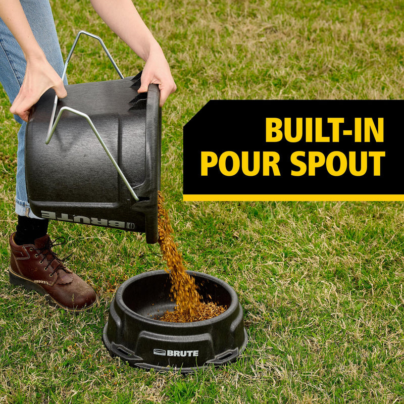 BRUTE 3-in-1 Flat Back Bucket, 2 Gallon