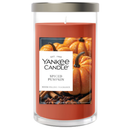 Yankee Candle Medium Pillar Scented Candle, Spiced Pumpkin, 14.25 oz, 2-Pack