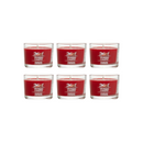 Yankee Candle Signature Votive Mini Candle Jar, Sparkling Cinnamon Scent, Natural Soy Wax Blend Candle with Natural Fiber Wick, 1.3 OZ Glass Jar (Pack of 6)