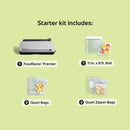 FoodSaver VS3130 Multi-Use Vacuum Sealing & Food Preservation System, Stainless Steel, with FoodSaver Bags, Rolls, and Bonus Items
