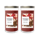 Yankee Candle Medium Pillar Scented Candle, Sparkling Cinnamon, 14.25 oz, 2-Pack