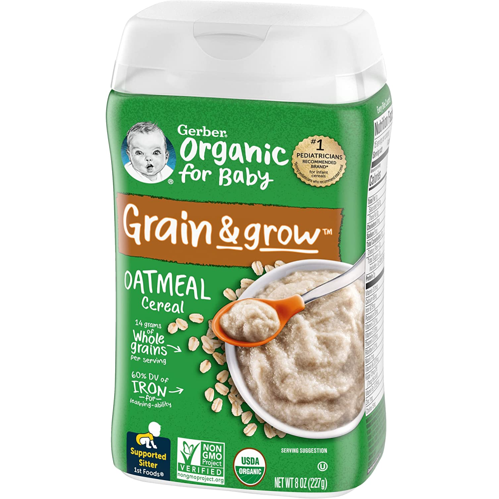 Gerber Baby Cereal, 1st Foods, Organic Oatmeal, OZ