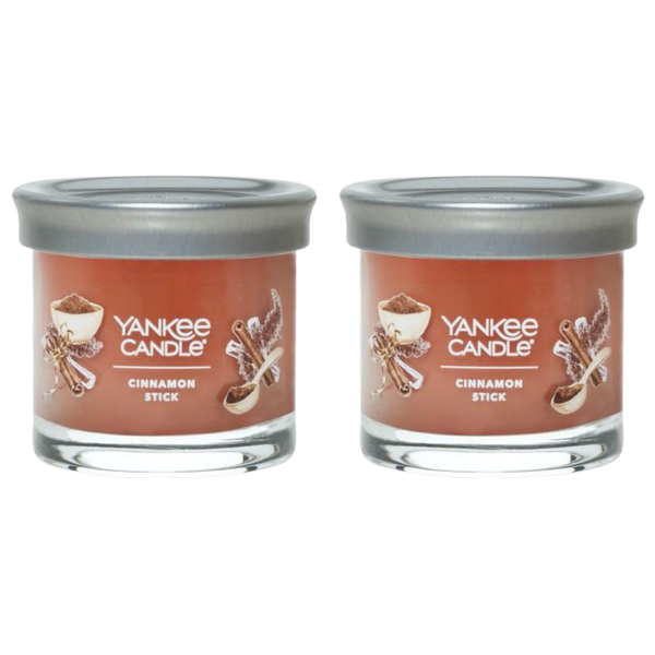 Yankee Candle Small Tumbler Scented Single Wick Jar Candle, Cinnamon Stick, Over 20 Hours of Burn Time, 4.3 Ounce (Pack of 2)