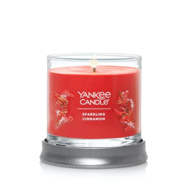 Yankee Candle Small Tumbler Scented Single Wick Jar Candle, Sparkling Cinnamon, Over 20 Hours of Burn Time, 4.3 Ounce (Pack of 2)