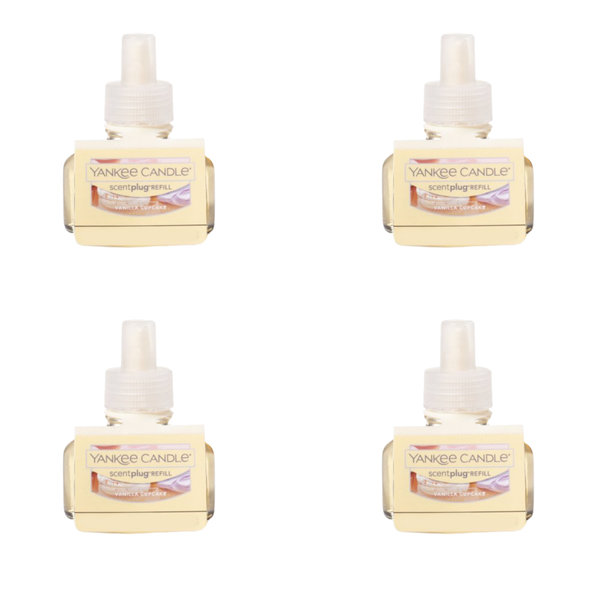 Yankee Candle Scent Plug Refill, Vanilla Cupcake (Pack of 4)