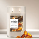 Yankee Candle Large Tumbler Scented Candle, Amber & Sandalwood, 20 oz