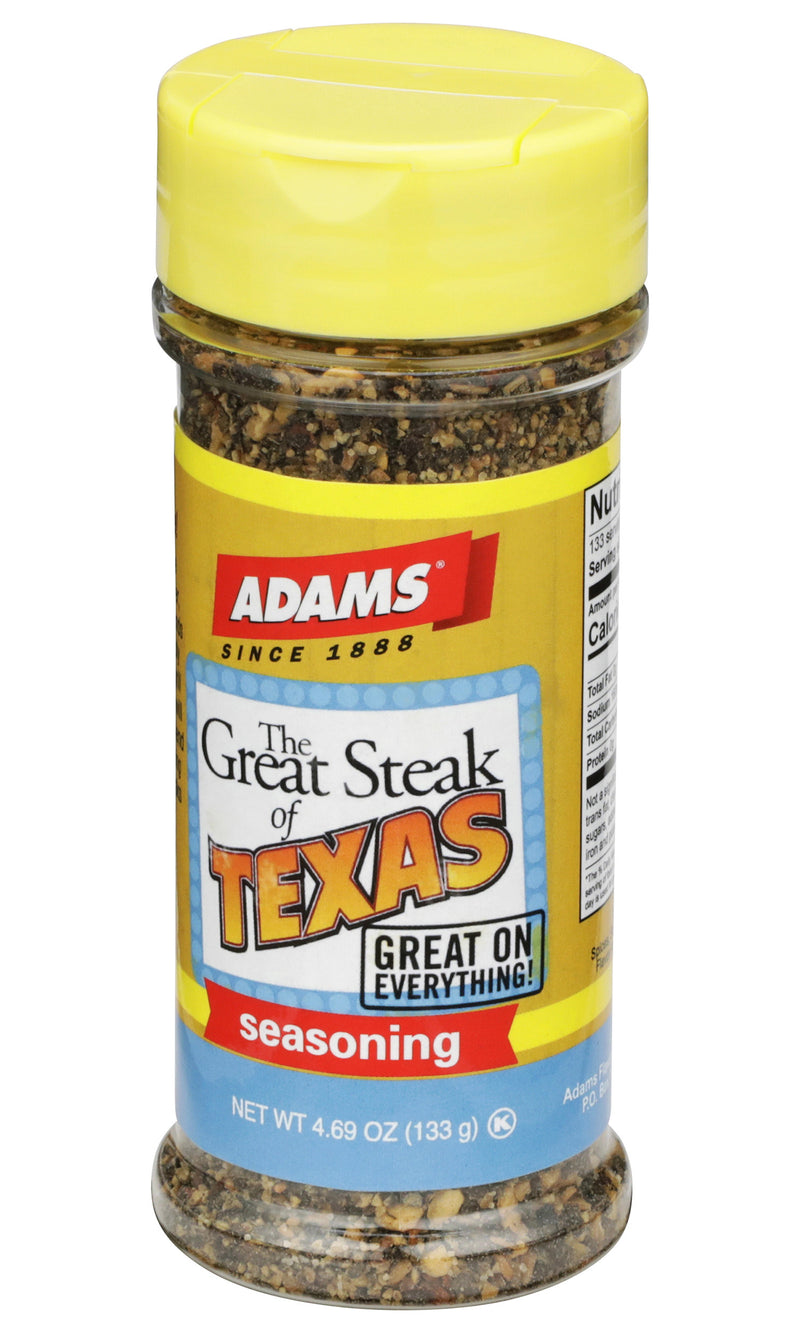 Adams Great Steak of Texas Seasoning, 4.69 Ounce Bottle (Pack of 1)