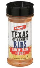 Adams Texas Style Smoked Ribs Low N’ Slow Rub, 8.35 Ounce Bottle (Pack of 1)