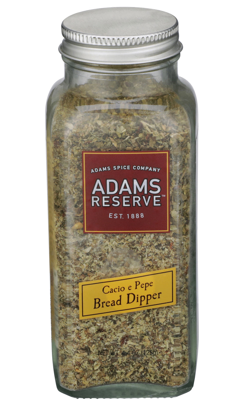 Adams Reserve Spices, Cacio e Pepe Bread Dipper, 4.4 Ounce Glass Bottle (Pack of 1)
