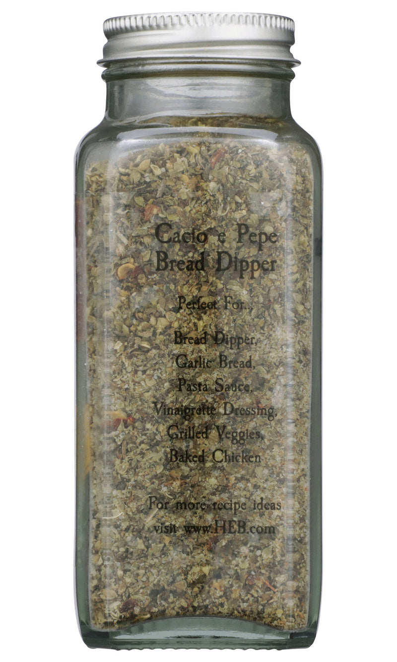 Adams Reserve Spices, Cacio e Pepe Bread Dipper, 4.4 Ounce Glass Bottle (Pack of 1)