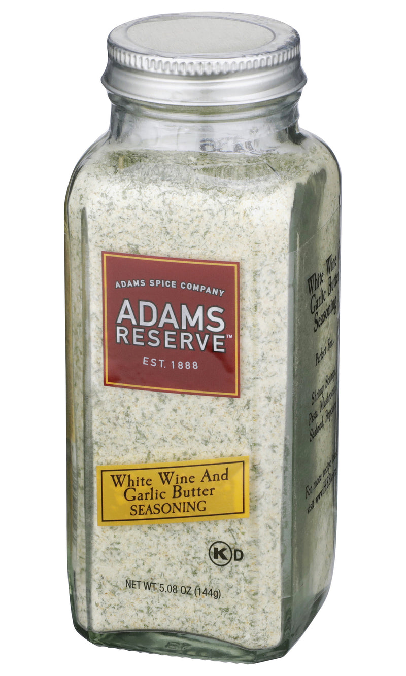 Adams Reserve Seasoning, White Wine & Garlic Butter Seasoning, 5.08 Ounce Glass Bottle (Pack of 1)