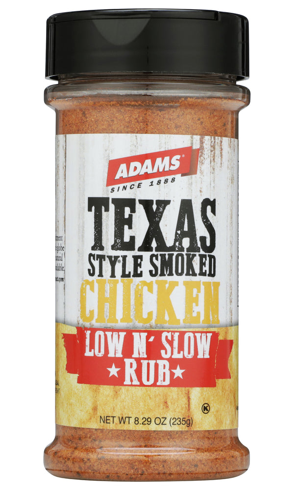 Adams Texas Style Smoked Chicken Low N’ Slow Rub, 8.29 Ounce Bottle (Pack of 1)