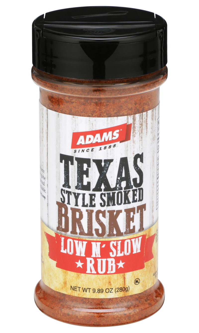 Adams Texas Style Smoked Brisket Low N’ Slow Rub, 9.89 Ounce Bottle (Pack of 1)
