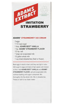 Adams Extract Imitation Strawberry Extract, Extra Strength, Gluten Free, 1.5 FL OZ Glass Bottle