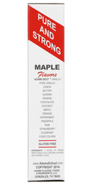 Adams Extract Maple Flavor, For Syrups & Flavor, Gluten Free, 1.5 FL OZ Glass Bottle