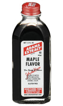 Adams Extract Maple Flavor, For Syrups & Flavor, Gluten Free, 1.5 FL OZ Glass Bottle