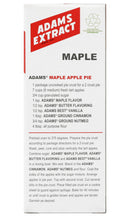 Adams Extract Maple Flavor, For Syrups & Flavor, Gluten Free, 1.5 FL OZ Glass Bottle