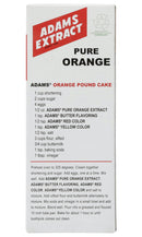 Adams Extract Pure Orange Extract, True Fruit Flavor, 1.5 FL OZ Glass Bottle (Pack of 1)